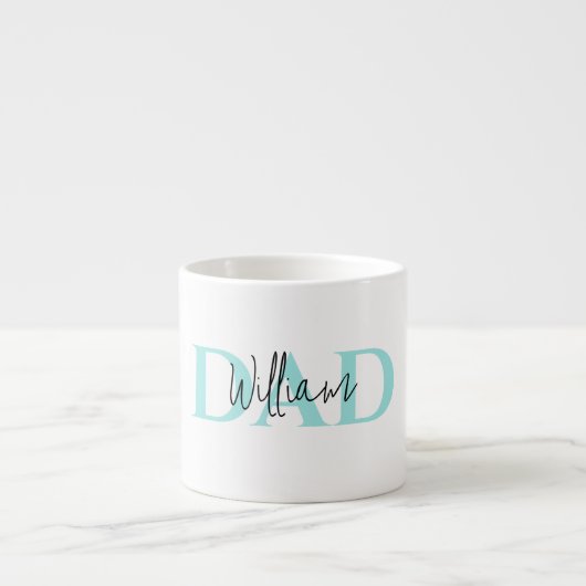 Bold Pastel DAD | Modern Vaderdag cadeau Espresso Kop (Voorkant)