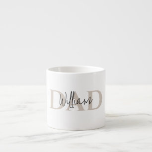 Bold Pastel DAD Modern Vaderdag cadeau Espresso Kop