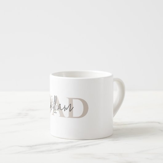 Bold Pastel DAD | Modern Vaderdag cadeau Espresso Kop (Voorkant rechts)