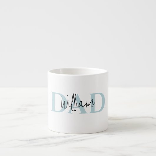 Bold Pastel DAD | Modern Vaderdag cadeau Espresso Kop (Voorkant)