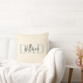 Bold Pastel DAD | Modern Vaderdag cadeau Kussen