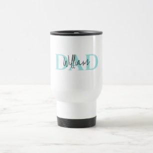 Bold Pastel DAD   Modern Vaderdag cadeau Reisbeker