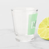 Bold Pastel DAD | Modern Vaderdag cadeau Shot Glas (Links)