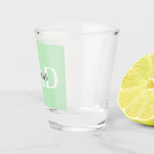 Bold Pastel DAD | Modern Vaderdag cadeau Shot Glas (Rechts)