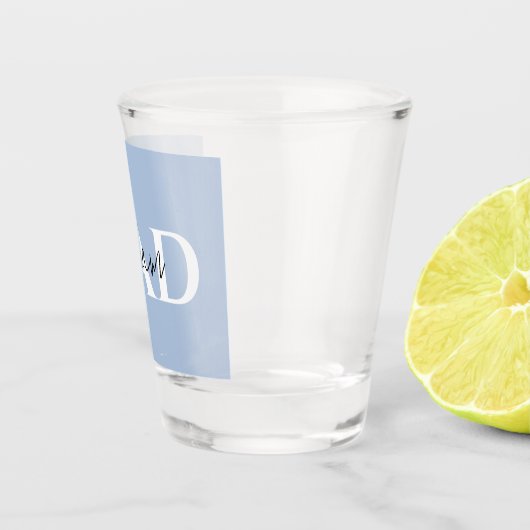 Bold Pastel DAD | Modern Vaderdag cadeau Shot Glas (Rechts)