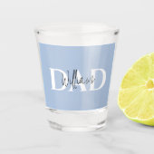 Bold Pastel DAD | Modern Vaderdag cadeau Shot Glas (Voorkant)