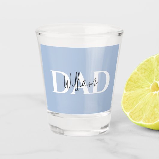 Bold Pastel DAD | Modern Vaderdag cadeau Shot Glas (Voorkant)