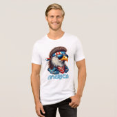 Bold & Patriotic: een trots Amerikaans eerbetoon Tri-Blend Shirt (Voorkant volledig)