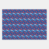 Bold Patriotic Stars Sprinkles Inpakpapier Vel (Voorkant)