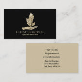 Bold Pearl Crystal Hand Boho Custom Gem Logo Visitekaartje (Voorkant / Achterkant)