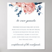 Bold Peony-toiletbord Poster (Voorkant)