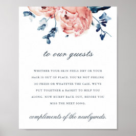 Bold Peony-toiletbord Poster