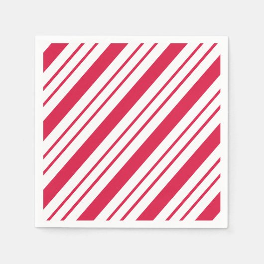 Bold Peppermint Candy Cane Holiday Servetten (Voorkant)