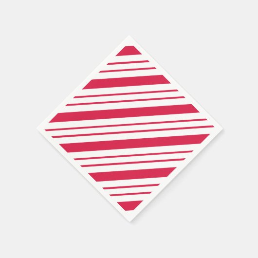 Bold Peppermint Candy Cane Holiday Servetten (Hoek)