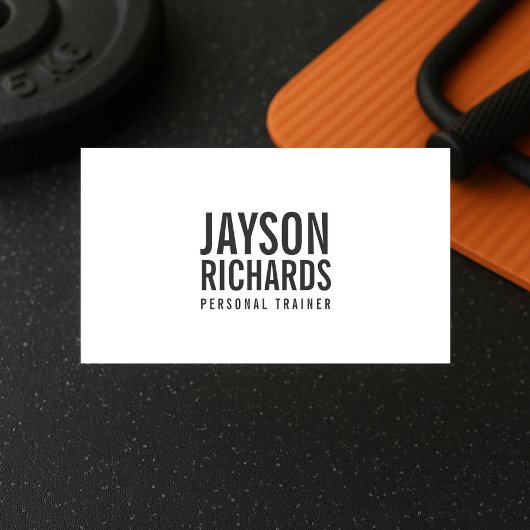 Bold Personal Trainer Visitekaartje