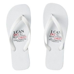 Bold PHILIPPIANS 4:13 Teenslippers