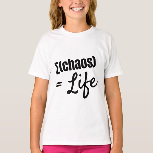 Bold Philosophical Math-Inspired Quote T-Shirt (Voorkant)