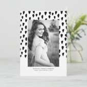 Bold Photo Afstuderen Aankondiging (Staand voorkant)