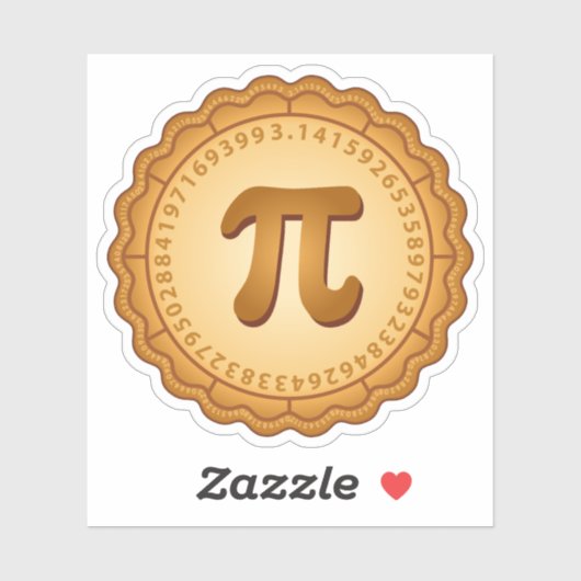 Bold Pi Sticker (Vel)