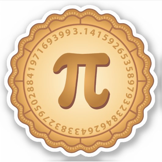 Bold Pi Sticker (Voorkant)