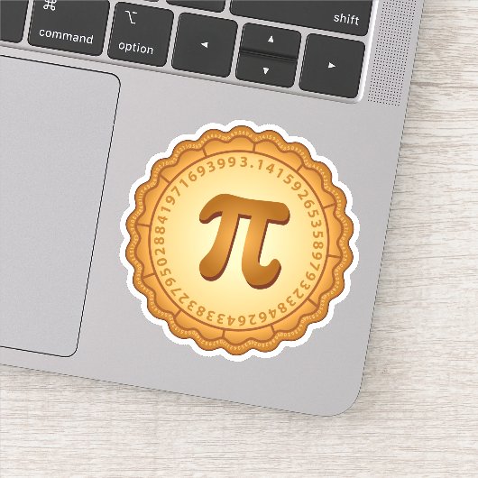 Bold Pi Sticker (Detail)