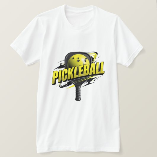 Bold Pickleball Graphic Shirt | Modern Sport Typog (Design voorkant)