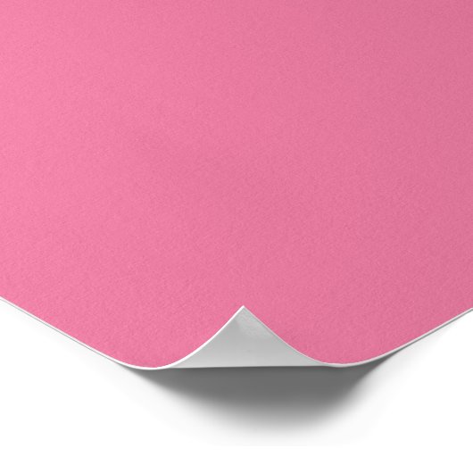 Bold Pink and Cream Abstract Coral Shape Preppy Poster (Hoek)