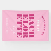 Bold Pink Bachelorette Bash Spandoek (Horizontaal)