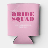 Bold Pink Bachelorette Bride Blikjeskoeler (Voorkant)