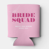 Bold Pink Bachelorette Bride Blikjeskoeler (Achterkant)