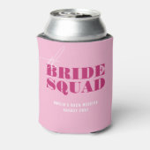 Bold Pink Bachelorette Bride Blikjeskoeler (Blikje Achterkant)