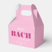 Bold Pink Bachelorette Weekend Hangover Kit Bedankdoosjes (Achterkant)