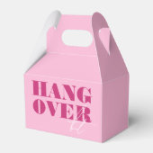 Bold Pink Bachelorette Weekend Hangover Kit Bedankdoosjes (Voorkant Zijde)