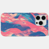 🎨 Bold Pink & Blue Abstract Pattern - Dynamic & F Case-Mate iPhone Case (Achterkant (horizontaal))