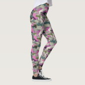 Bold Pink Camo Patterned  Leggings (Rechts)