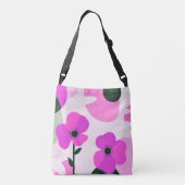 Bold Pink Floral Modern Tote Bag (Achterkant)