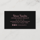 Bold Pink Hand Lettered Appointment Card Visitekaartje (Achterkant)