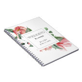Bold Pink Magnolia Wedding Planner Notitieboek (Rechterzijde)