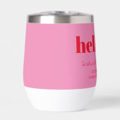 Bold Pink Red Modern 21st Birthday Custom (Voorkant)