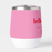 Bold Pink Red Modern 30th Birthday Custom  (Voorkant)