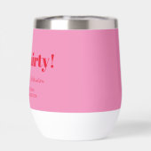 Bold Pink Red Modern 30th Birthday Custom  (Achterkant)