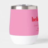 Bold Pink Red Modern 40th Birthday Custom  (Voorkant)