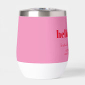 Bold Pink Red Modern 60th Birthday Custom (Voorkant)