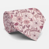 Bold Pink Tie for Fashion-Forward Men Stropdas (Opgerold)