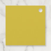 Bold Pink Yellow Photo Wedding Modern Custom Bedankjes Labels (Achterkant)