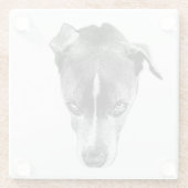 Bold Pitbull Mix Gaze Modern Art Onderzetter (Achterkant)