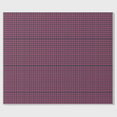 Bold Pixel Buffalo Check Plaid Pink Navy Cadeaupapier (Vlak)