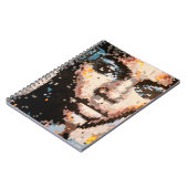 Bold Pixel Portrait in Vivid Tones Notitieboek (Linkerzijde)