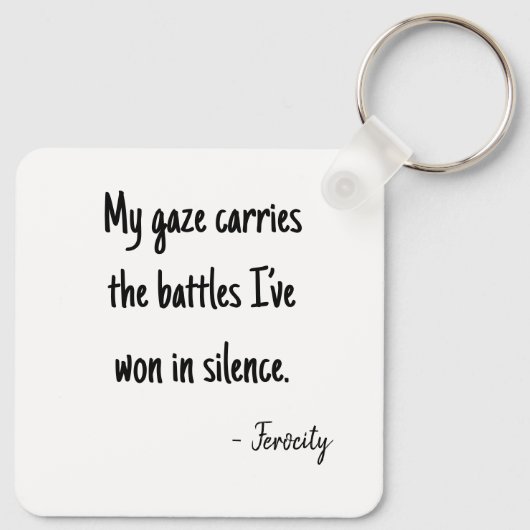 Bold pixelated portrait sleutelhanger (Achterkant)