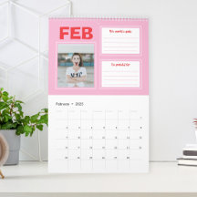 Bold Planner Aangepaste fotokalender